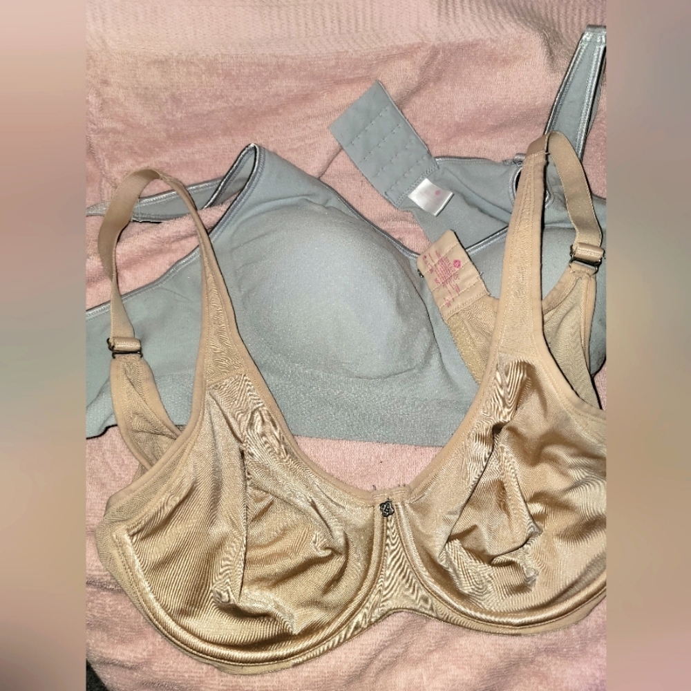 Lot of 2 Breezies bras size L and 36C NWOT